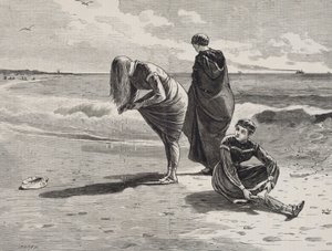 Marea alta, publicado en Every Saturday, 6 de agosto de 1870 de Winslow Homer